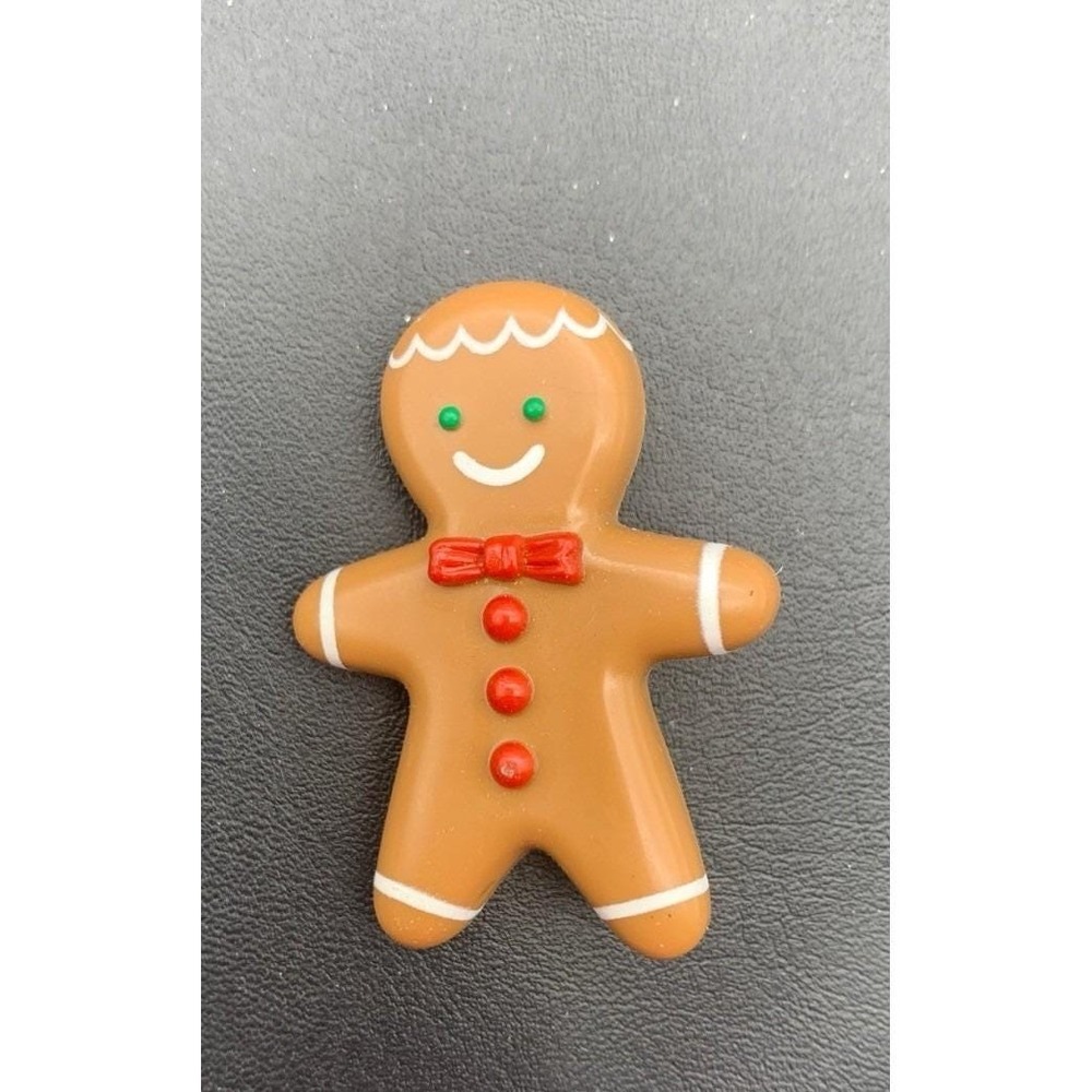 Vintage Avon Gingerbread Man Christmas Brooch